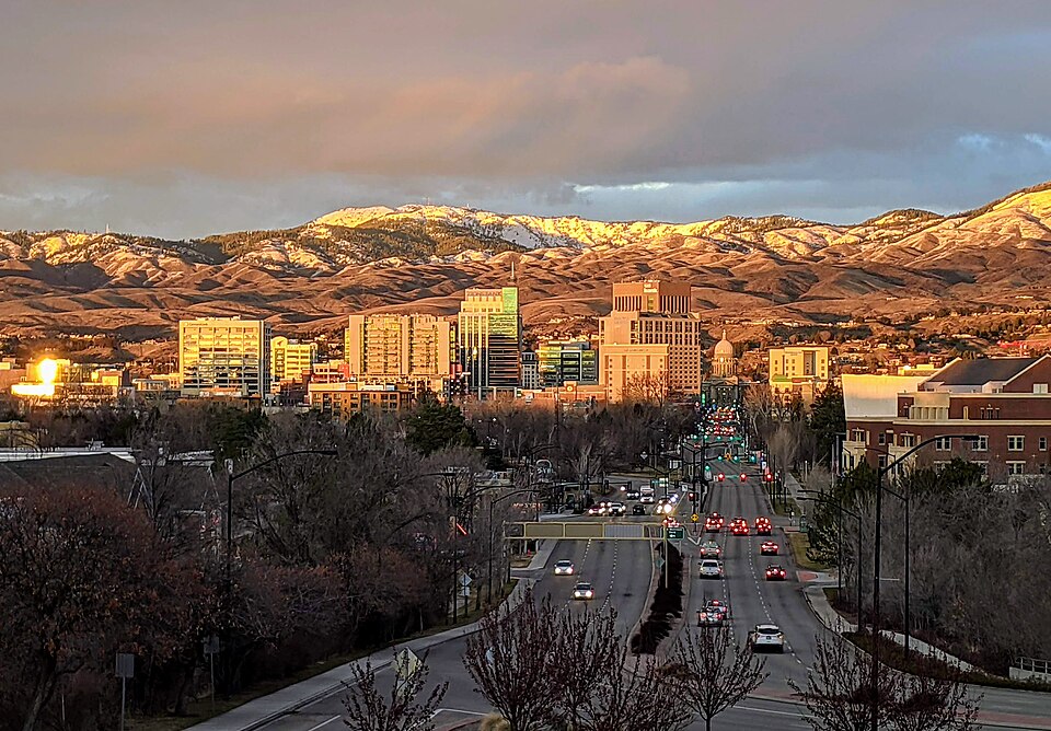 Boise, Idaho River Greenbelt & Skyline